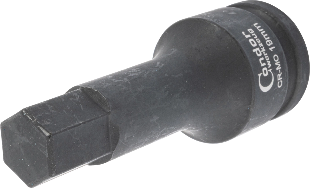 Kraft-Bit-Stecknuss, 3/4", Innensechskant 19x105 mm