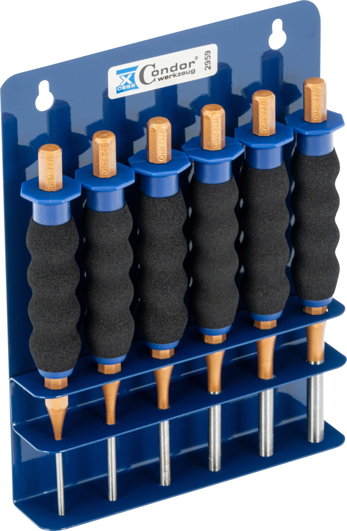 Splintentreiber-Satz, Softgrip, 6-tlg.