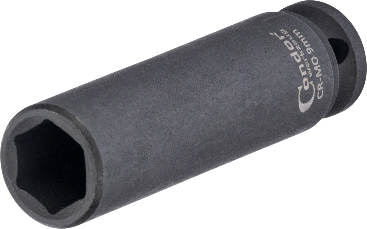 Kraft-Stecknuss, 1/4", 6-kant 9 mm, tief