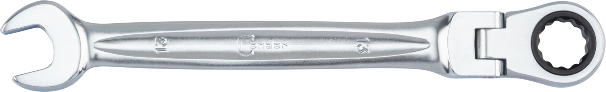 Ratschen-Ring / Gabelschlüssel, xcess performance, mit Gelenk, 13 mm