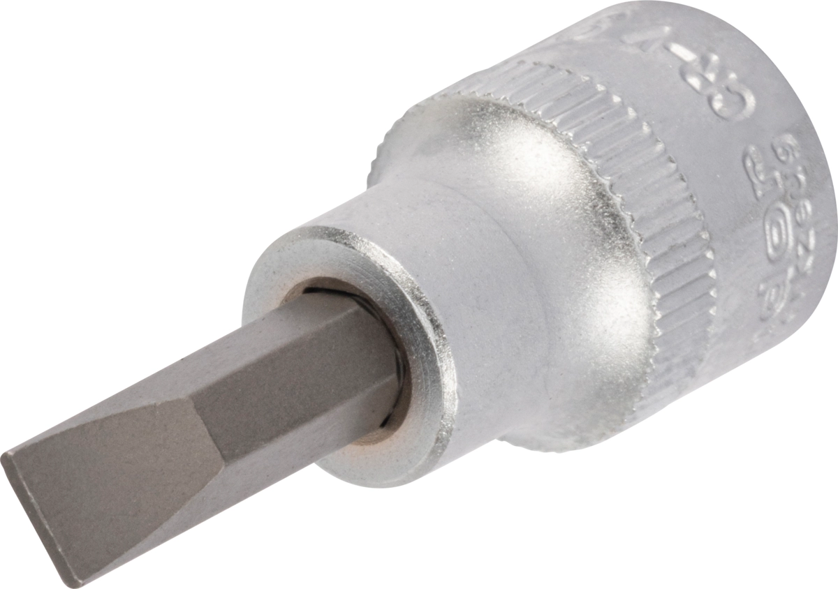 Bit-Stecknuss, 3/8", Schlitz zöllig 9/32"x48 mm
