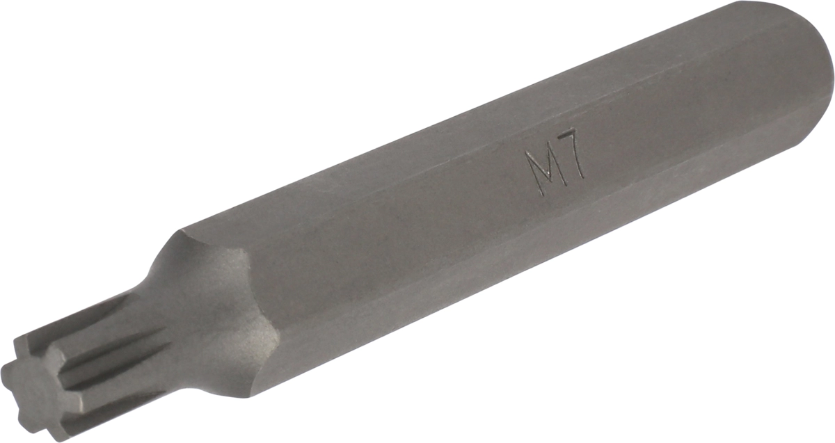 Bit, 10 mm 6-kant, Keilnut M7x75 mm