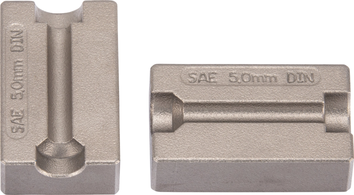 Spannbacken Set, 2-tlg., für ø 5.00 mm