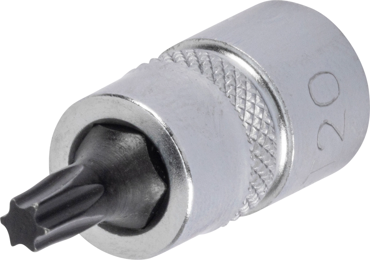 Bit-Stecknuss, 1/4", extra kurz, T-Profil T20x28 mm
