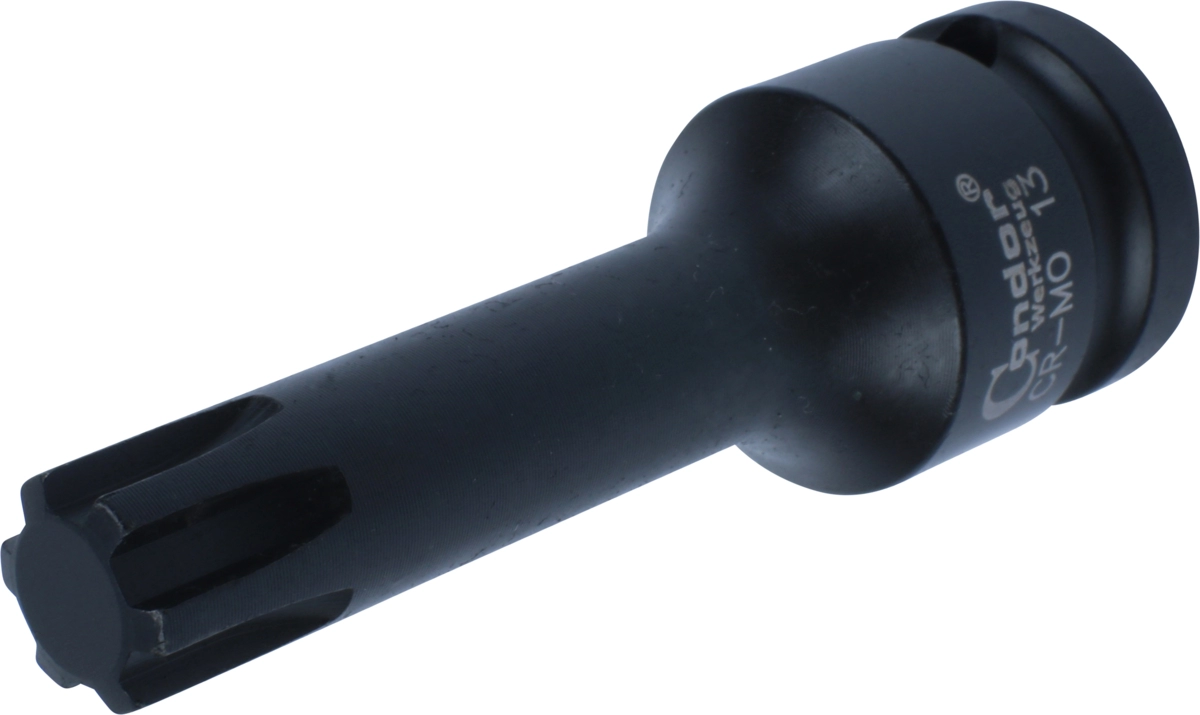 Kraft-Bit-Stecknuss, 1/2", Keilnut M13x78 mm
