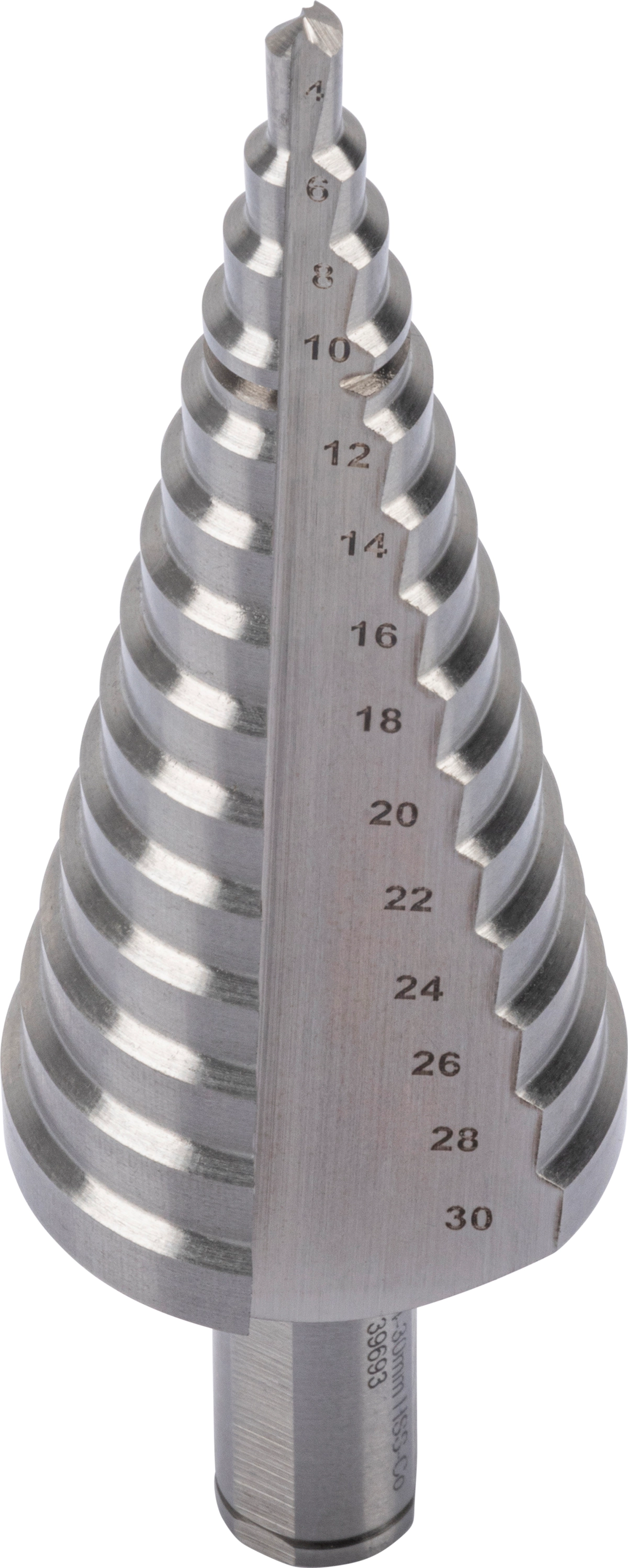 Stufenbohrer, mit Entgrater, HSS-E Cobalt 5%, 4-30 mm
