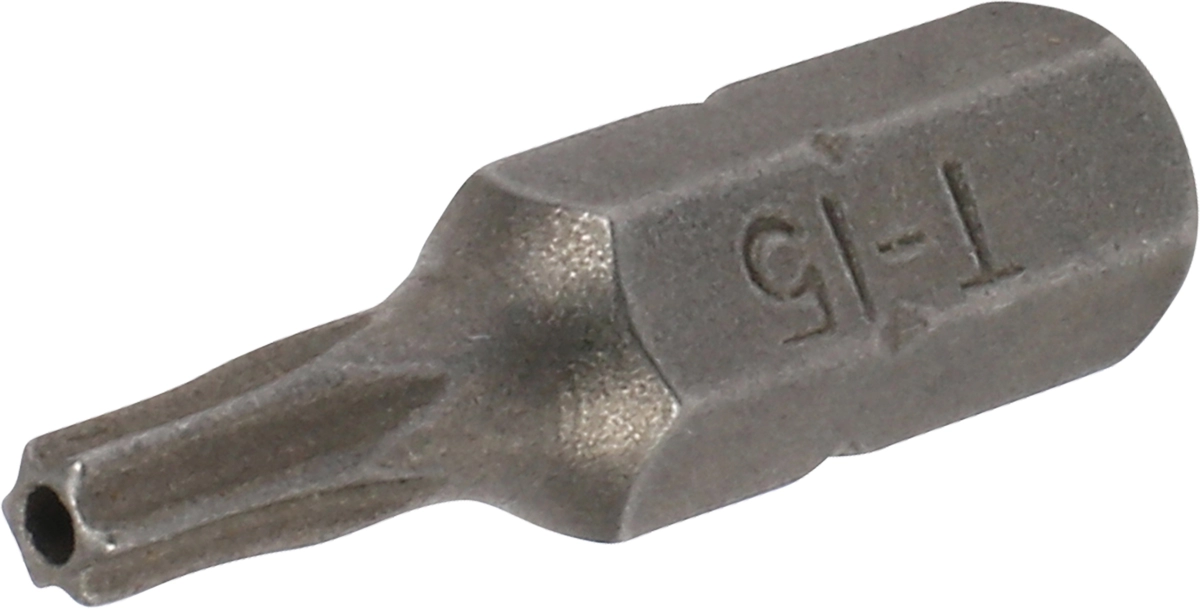 Bit, 1/4" 6-kant, T-Profil SLB T15x25 mm