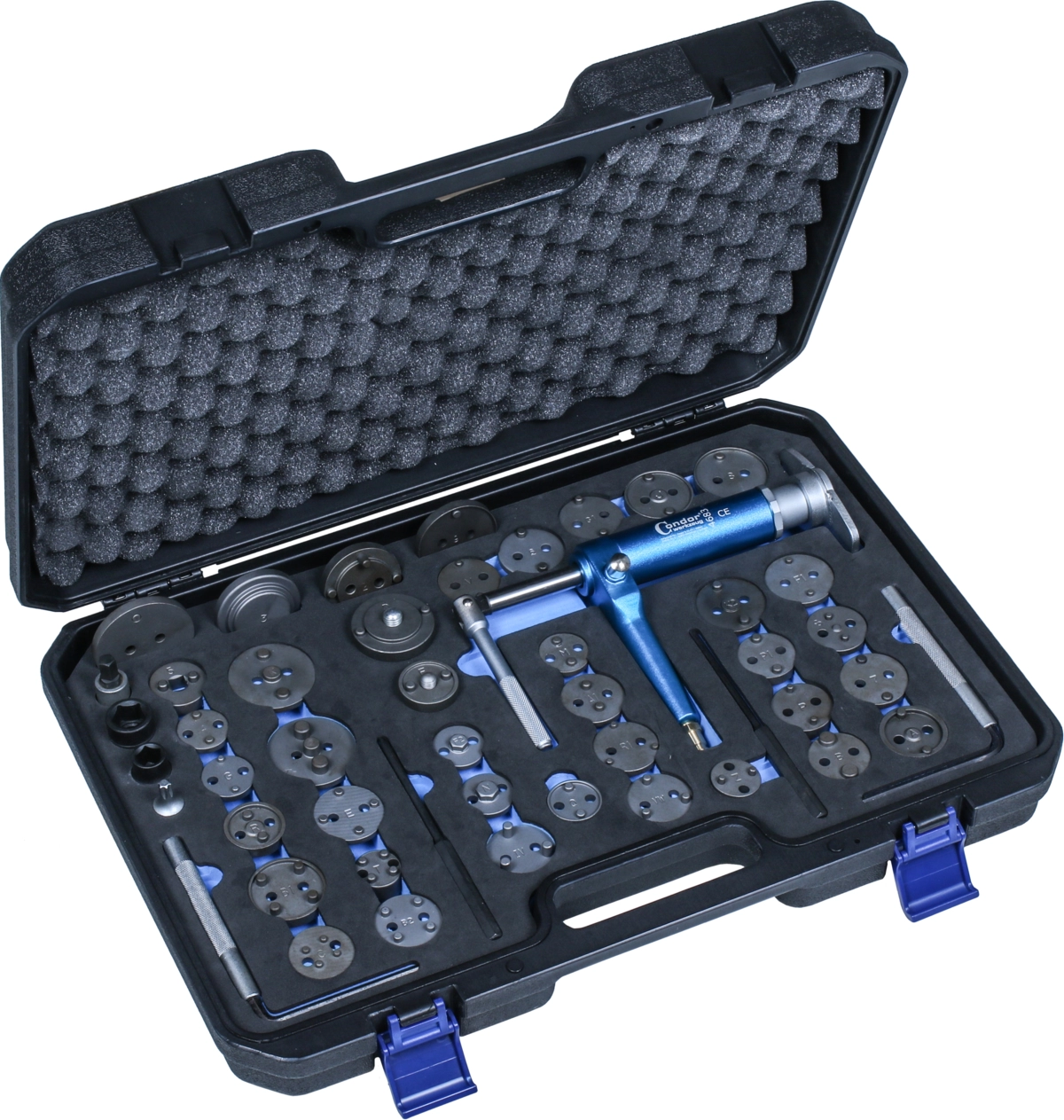 Druckluft-Bremskolben-Rücksetz-Werkzeugsatz, 48-tlg.