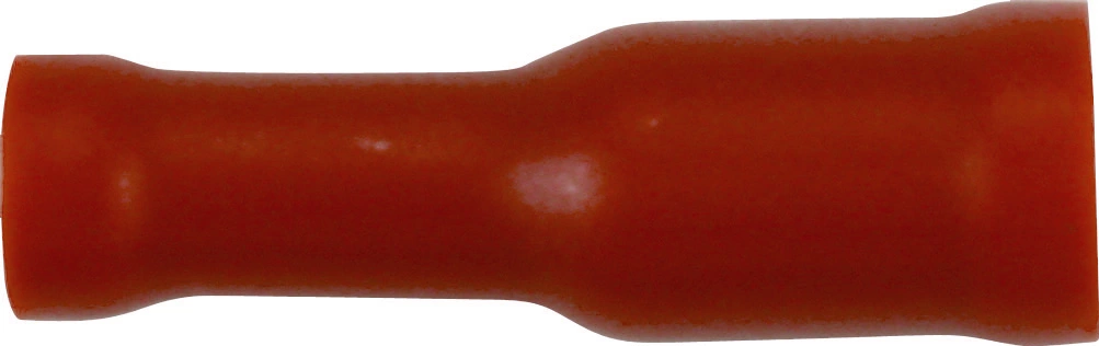 Rundsteckhülsen, 100 St., rot, 0.5-1.5 mm², ø 4