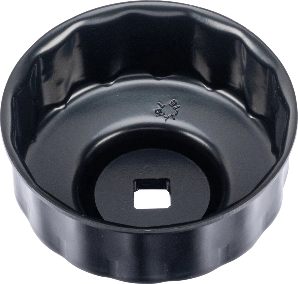 Ölfilterkappe, 3/8", 75/77 mm x 15 Rillen