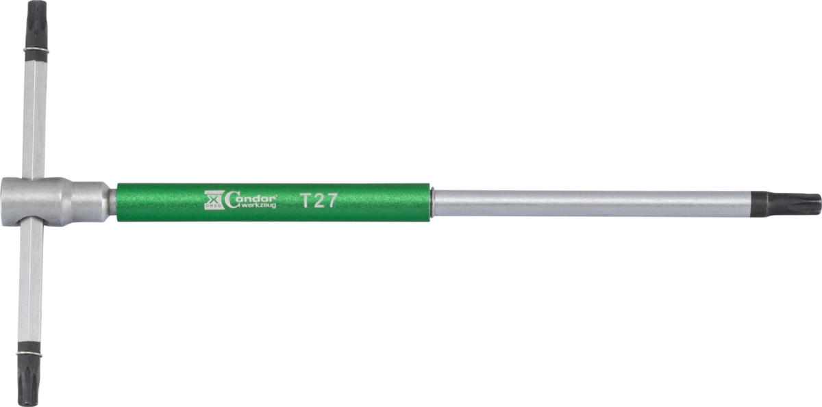 3-Wege T-Griff Schraubendreher, 180x90 mm, T-Profil T27