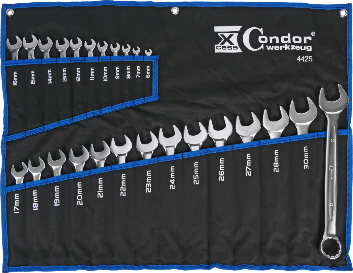 Gabel-Ringschlüssel-Satz, xcess performance, 25-tlg., 6-32 mm