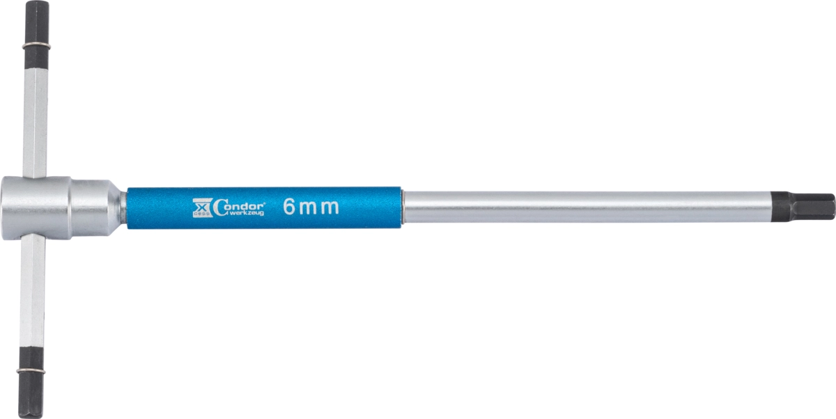 3-Wege T-Griff Schraubendreher, 210x105 mm, Innensechskant 6 mm