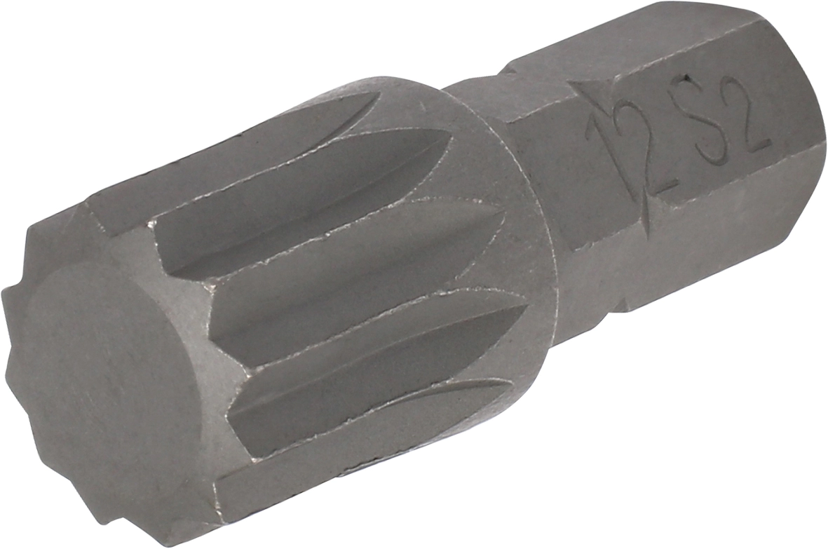 Bit, 8 mm 6-kant, Vielzahn M12x30 mm