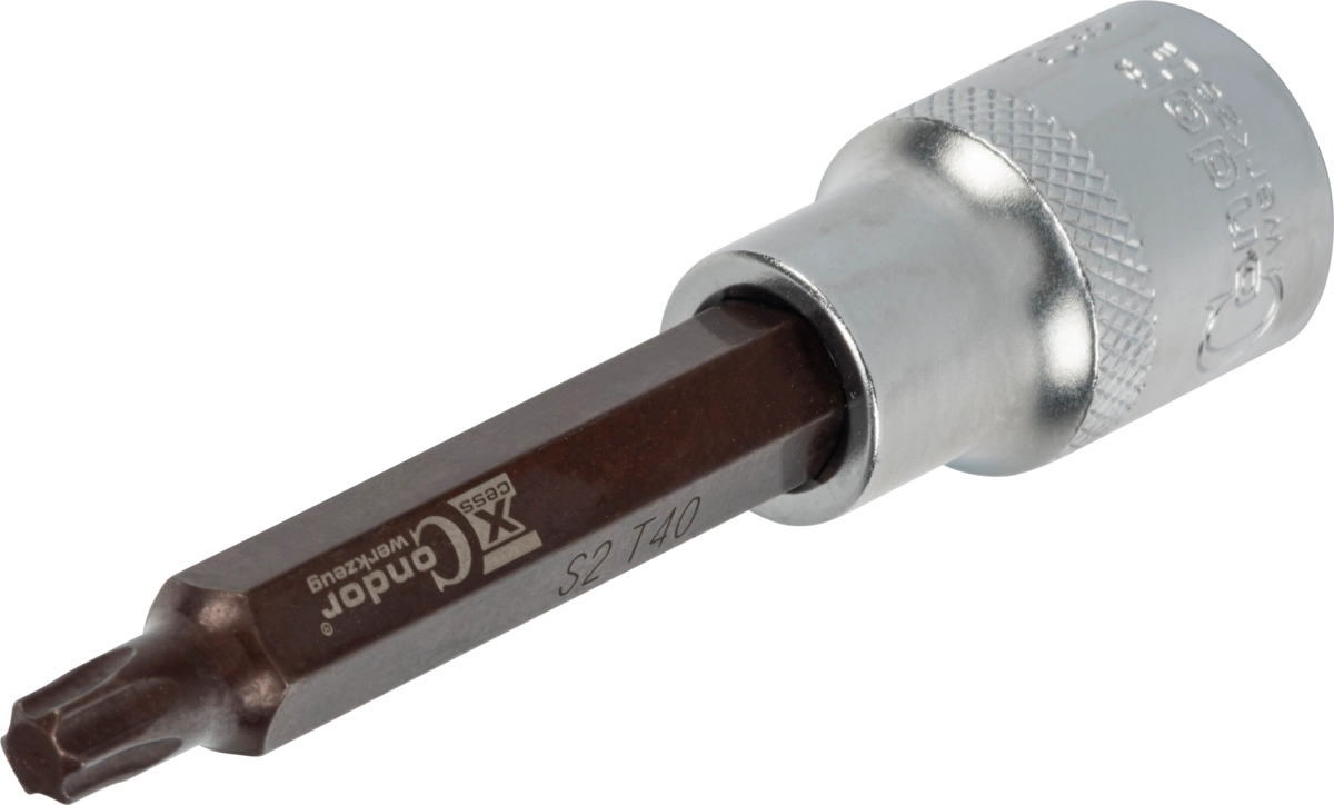 Bit-Stecknuss, xcess performance, 1/2", T-Profil T40x100 mm