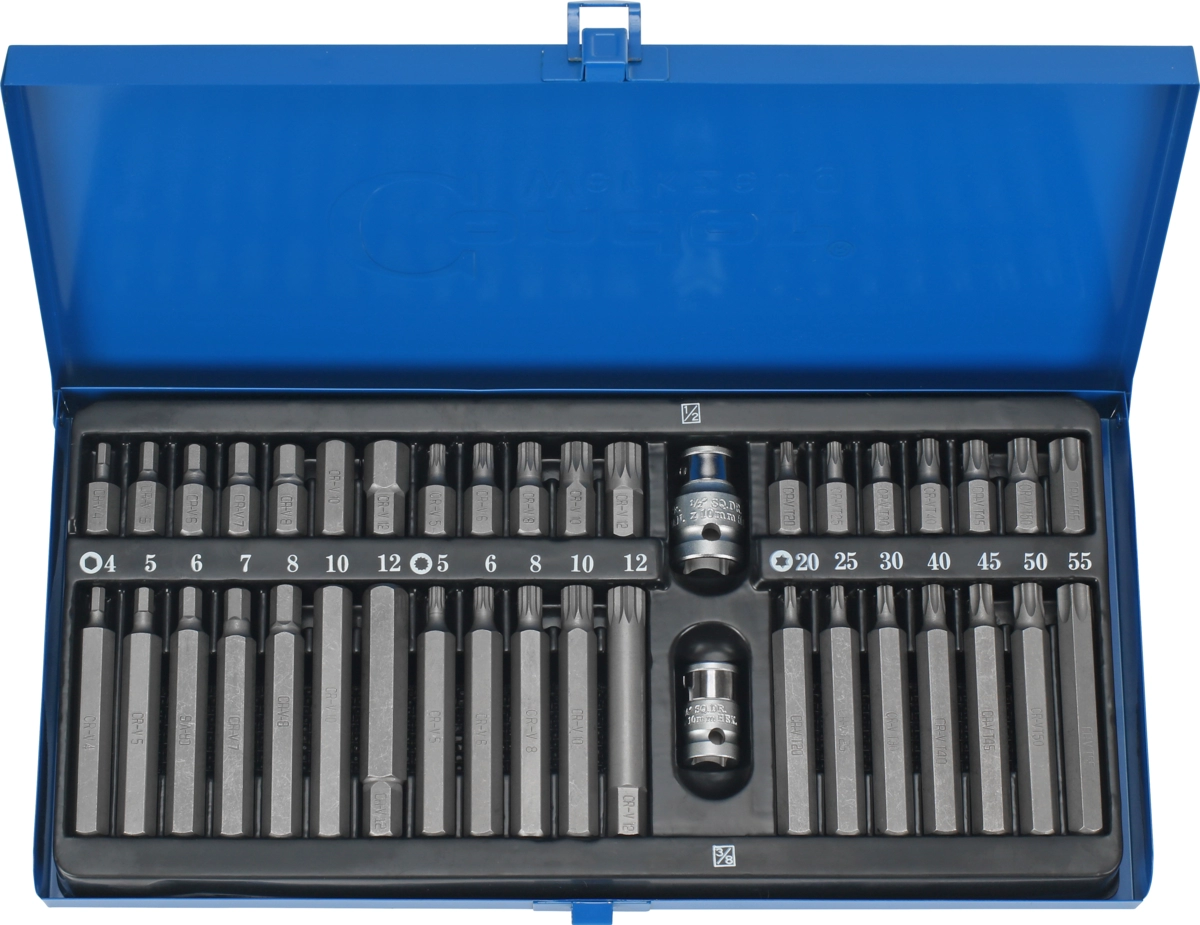 Bit-Sortiment, 40-tlg., 3/8+1/2"