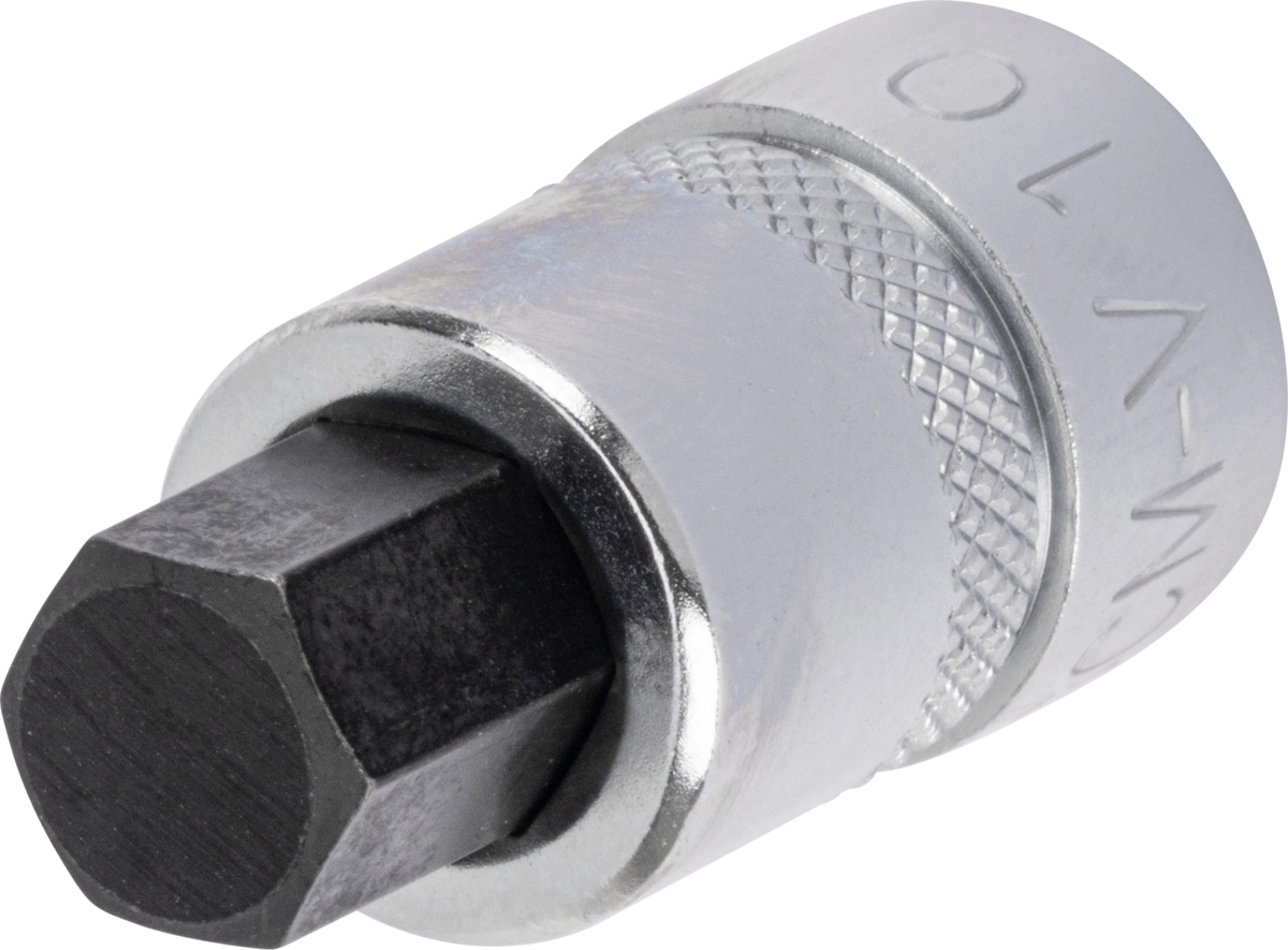 Bit-Stecknuss, 3/8", extra kurz, Innensechskant 10x32 mm