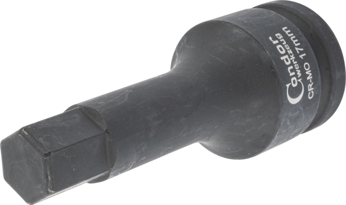 Kraft-Bit-Stecknuss, 3/4", Innensechskant 17x105 mm