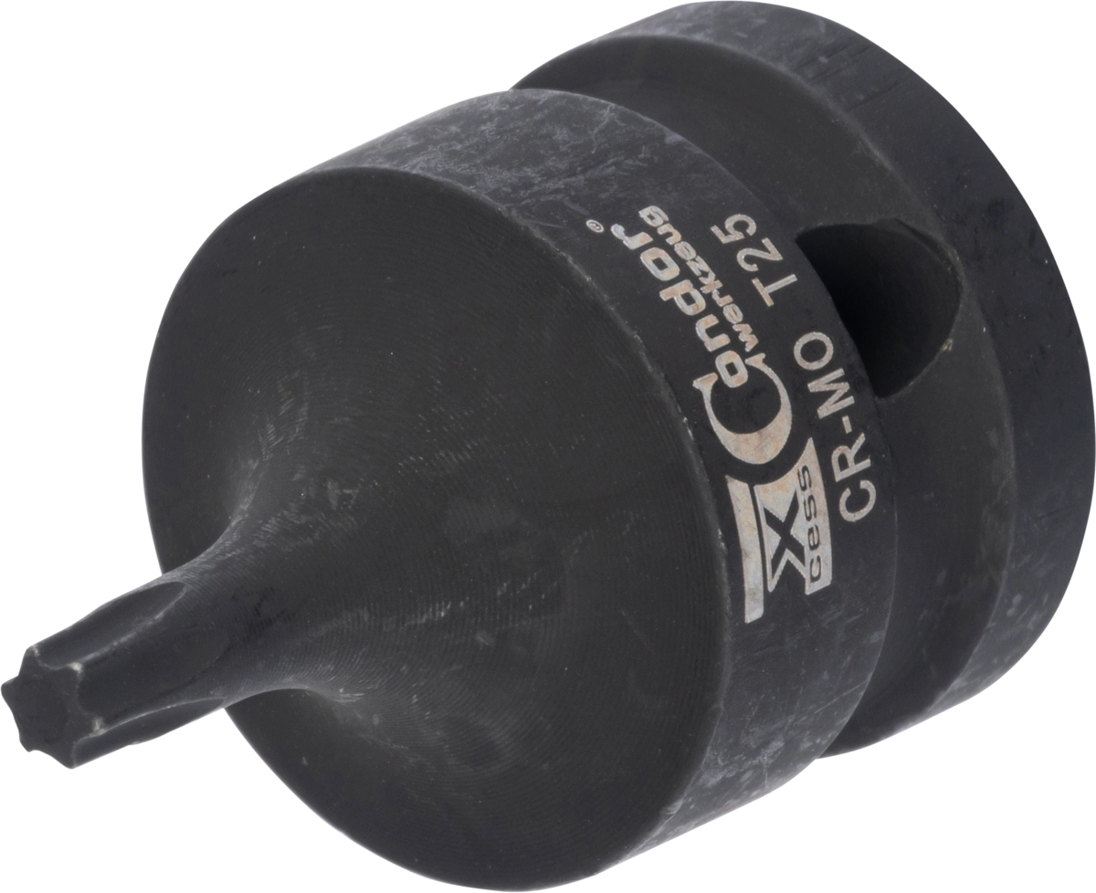 Kraft-Bit-Stecknuss, 1/2", T-Profil T25x40 mm
