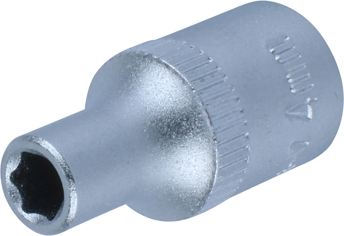 Stecknuss, 1/4", 6-kant 4 mm