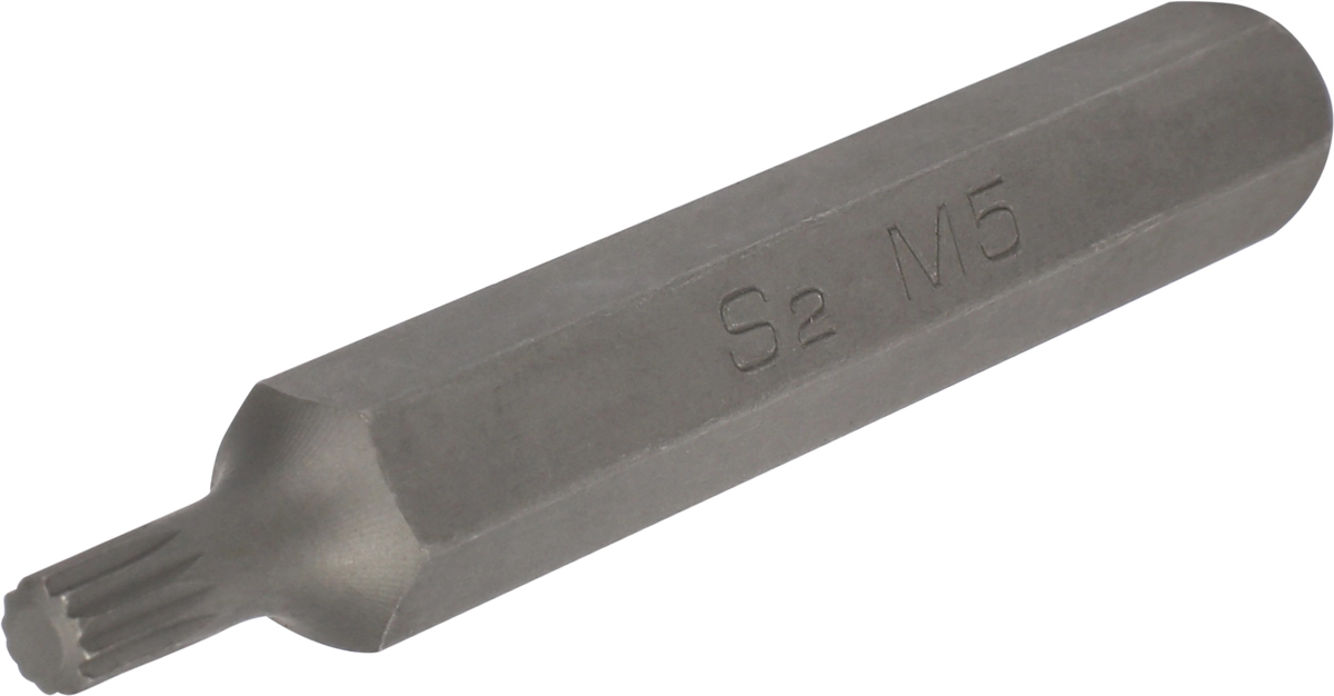 Bit, 10 mm 6-kant, Vielzahn M5x75 mm