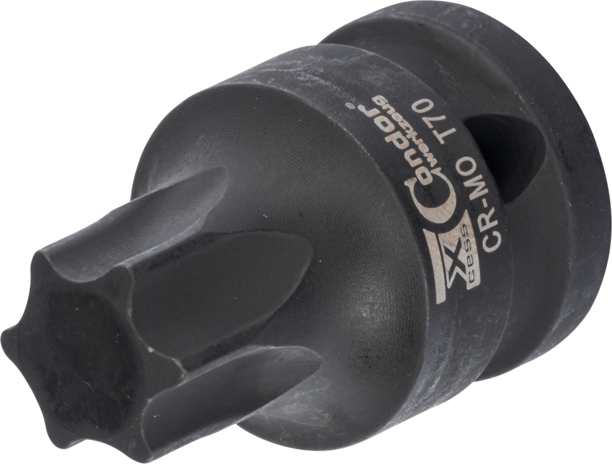 Kraft-Bit-Stecknuss, 1/2", T-Profil T70x40 mm