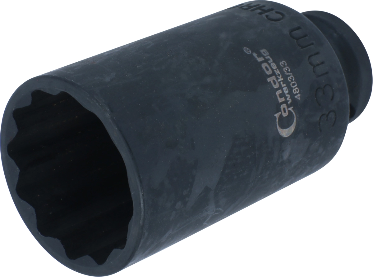 Einsatz für Antriebswellen, 1/2", CrMo, 12-kant 33 mm