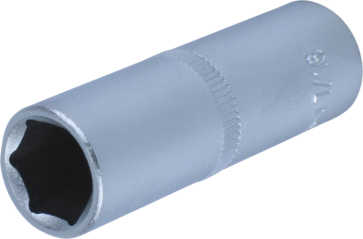 Stecknuss, 1/4", 6-kant zöllig 7/16", tief