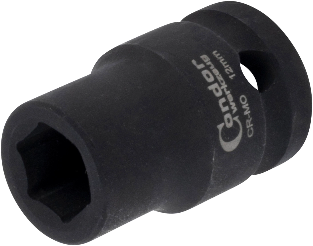 Kraft-Stecknuss, 1/2", 6-kant 12 mm