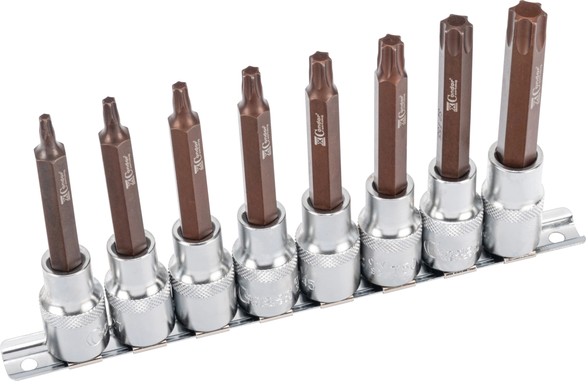 Bit-Stecknüsse, xcess performance, 8-tlg., 1/2", T-Profil T25-60