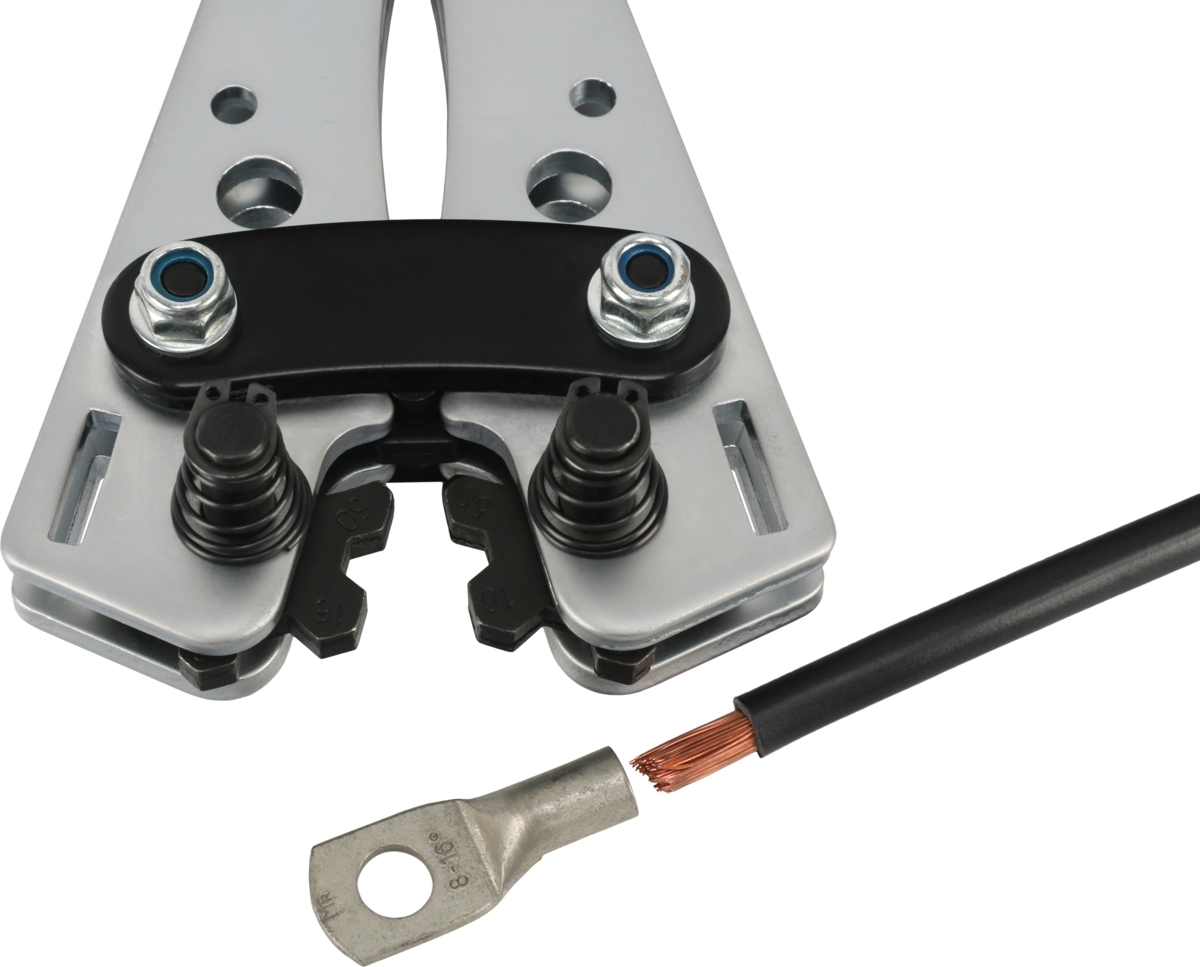 Crimpzange mit 6-kant Crimp-Profil