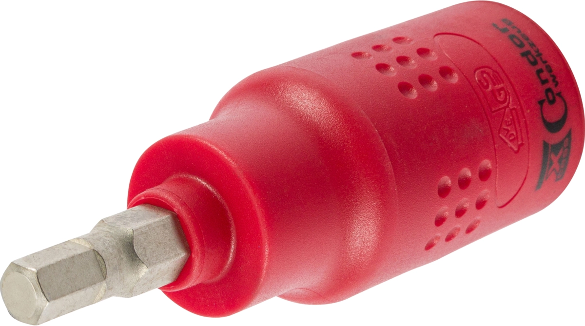 Bit-Stecknuss, VDE, 3/8", Innensechskant 5 mm