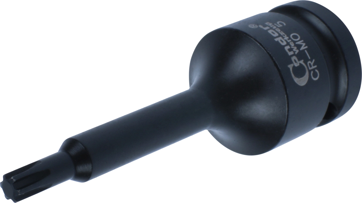Kraft-Bit-Stecknuss, 1/2", Keilnut M5x78 mm