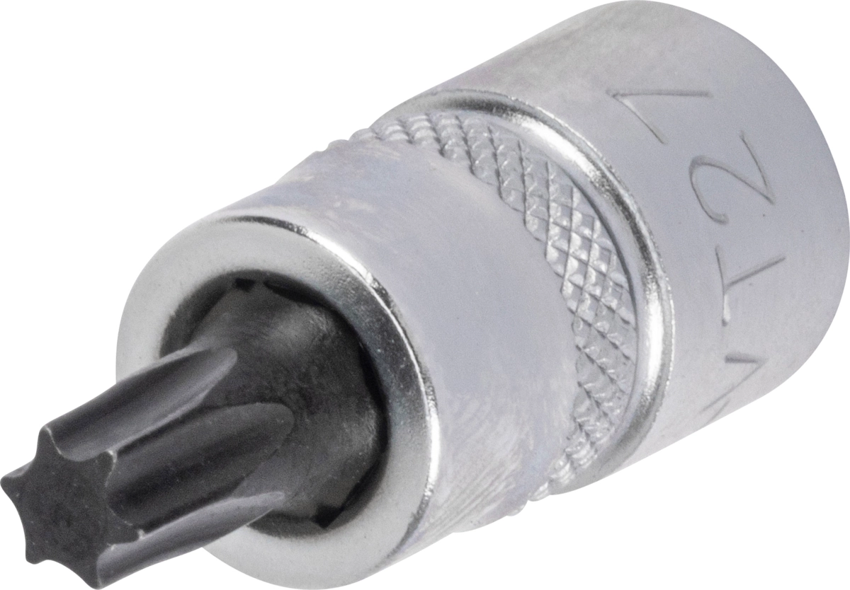 Bit-Stecknuss, 1/4", extra kurz, T-Profil T27x28 mm