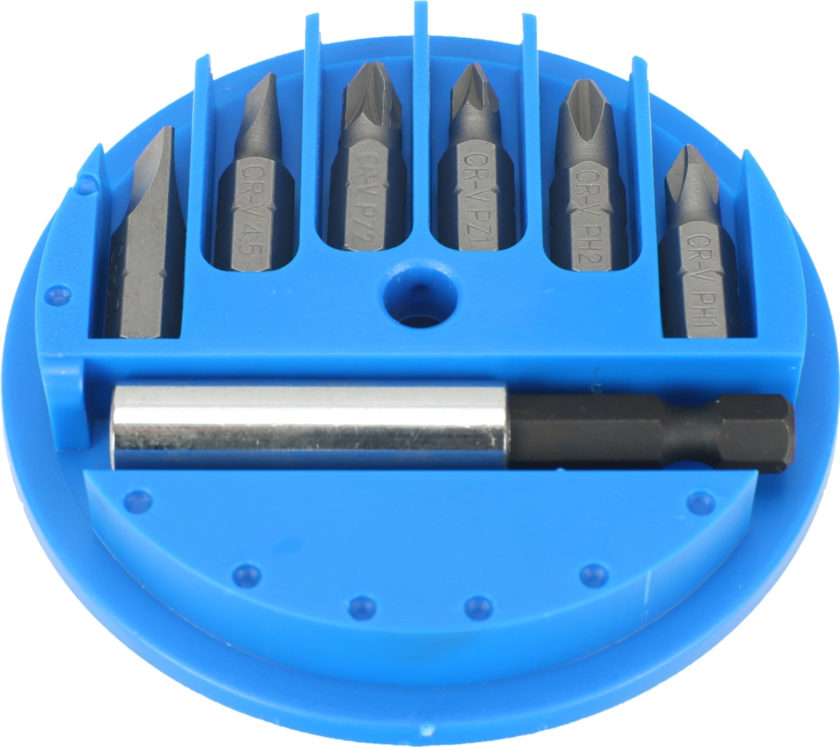 Bit-Satz, 7-tlg., 1/4", Schlitz / Kreuz / Pozidriv