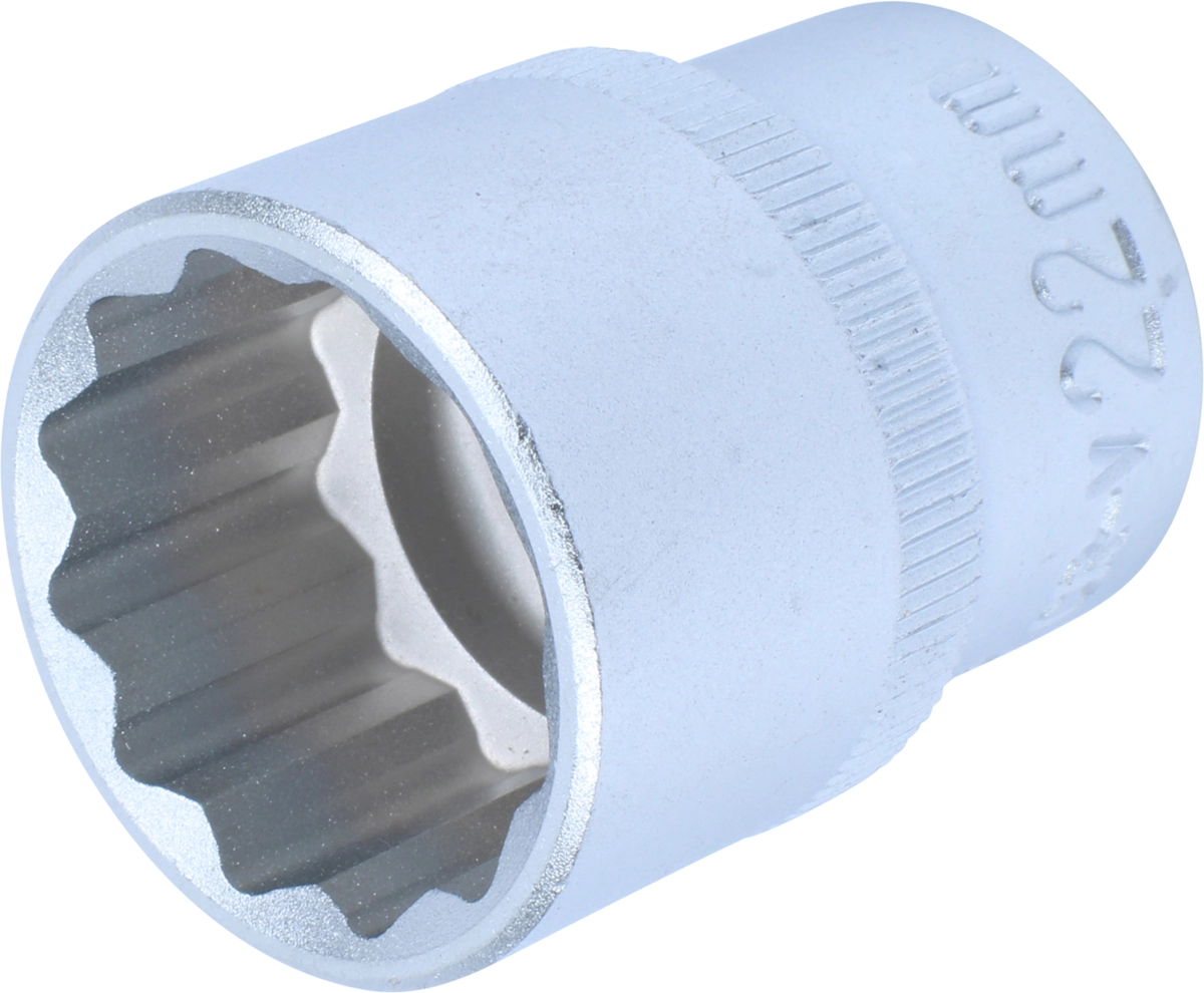 Stecknuss, 1/2", 12-kant 22 mm