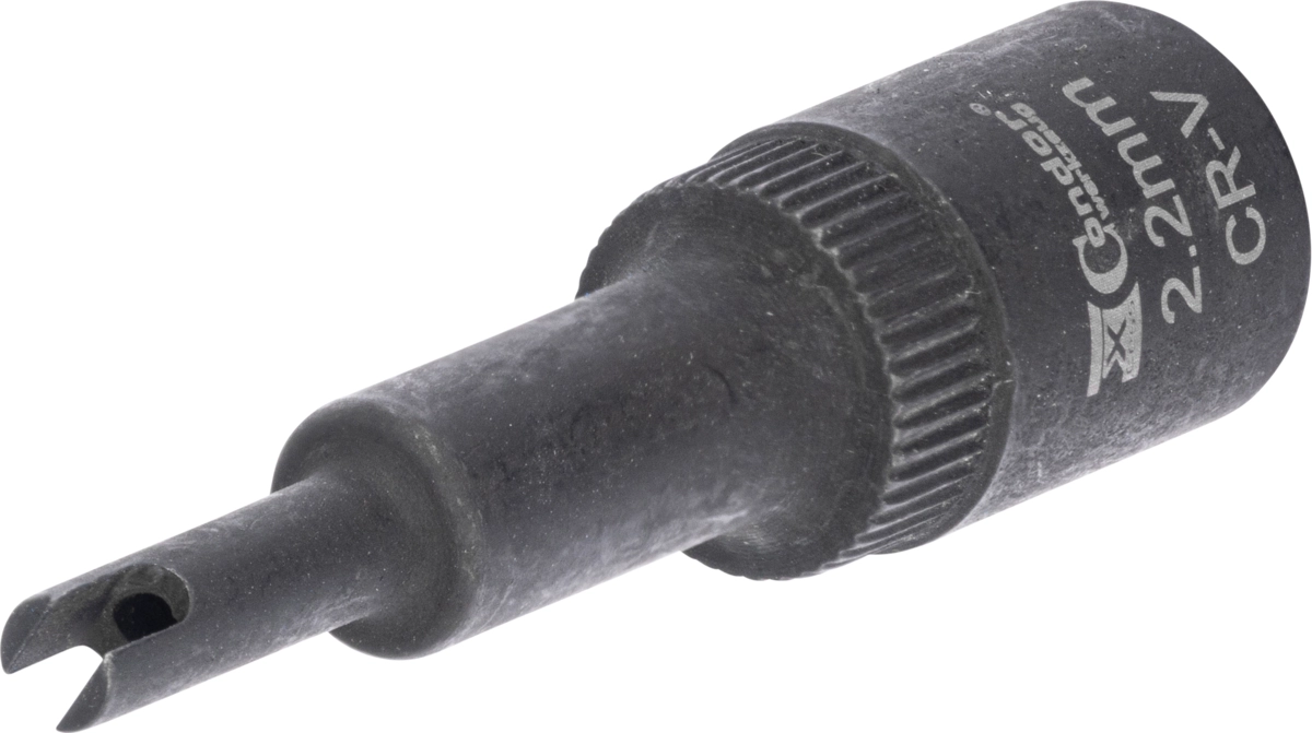Spezial-Stecknuss, 1/4", geschlitzt 2.2 mm