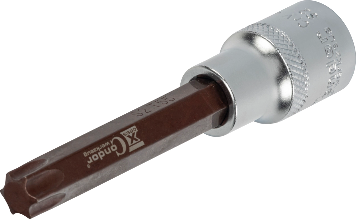 Bit-Stecknuss, xcess performance, 1/2", T-Profil T55x100 mm
