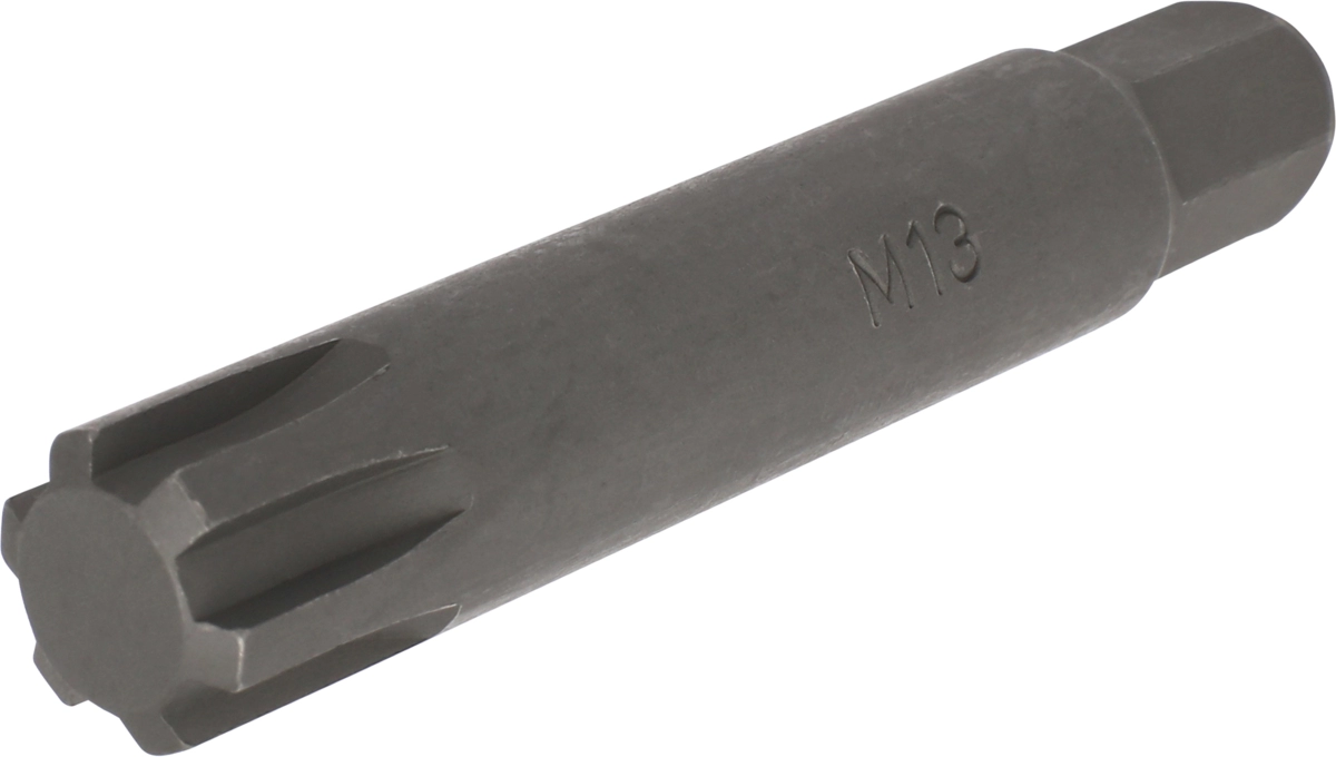 Bit, 10 mm 6-kant, Keilnut M13x75 mm