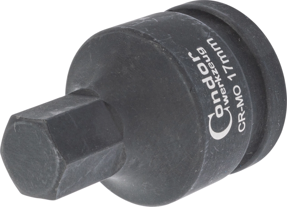 Kraft-Bit-Stecknuss, 3/4", Innensechskant 17x60 mm