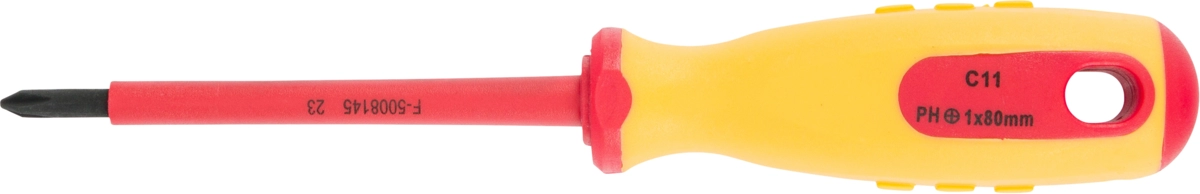 Schraubendreher, VDE, Kreuz PH1x80 mm