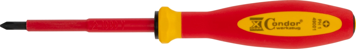 Schraubendreher, VDE, Kreuz PH1x80 mm
