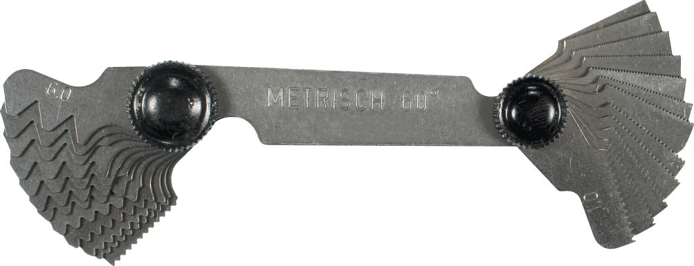 Gewindeschablonen, 24 Blatt, 0.25-6.00 mm