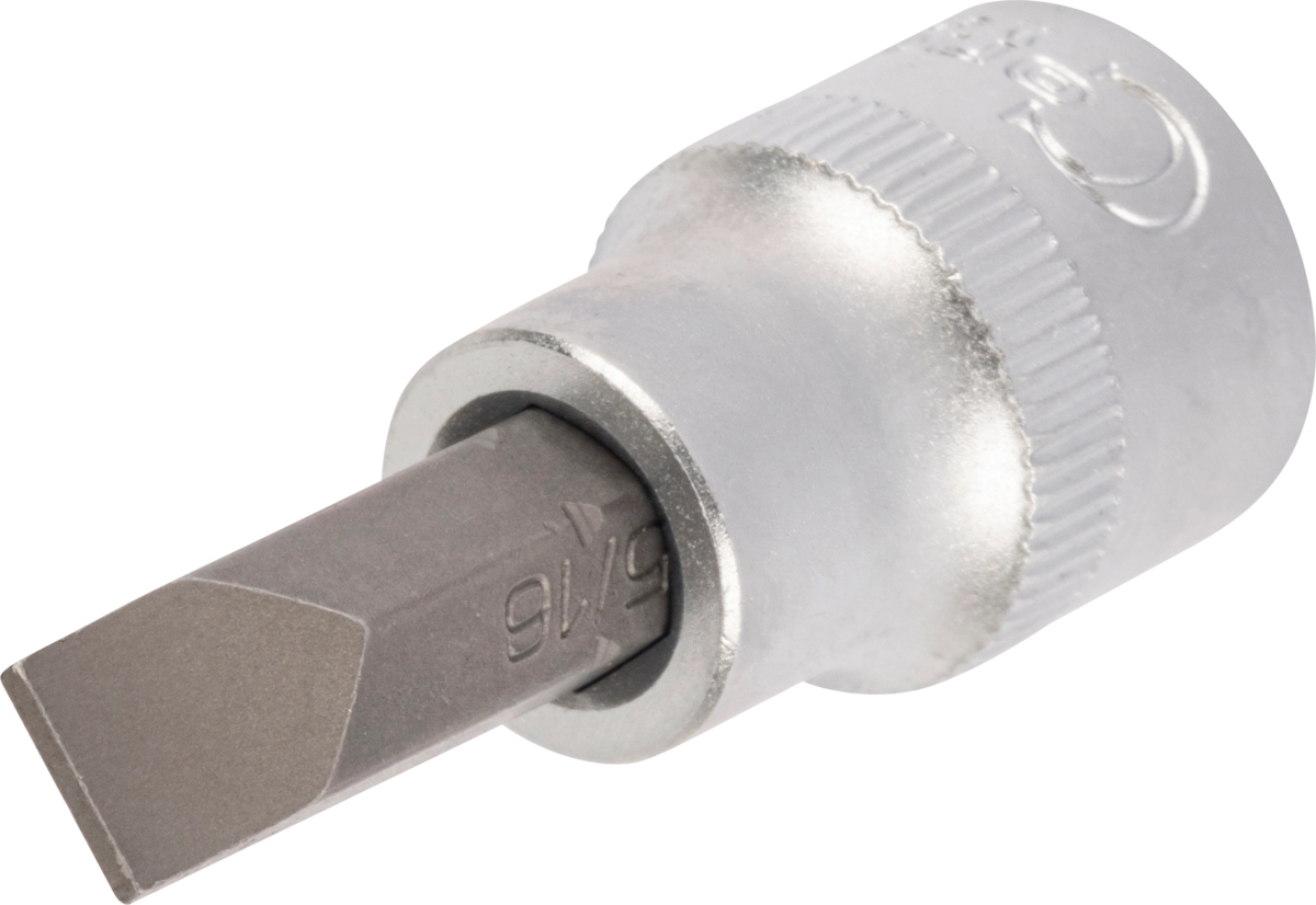 Bit-Stecknuss, 3/8", Schlitz zöllig 5/16"x48 mm