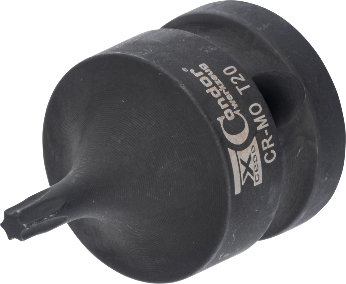 Kraft-Bit-Stecknuss, 1/2", T-Profil T20x40 mm