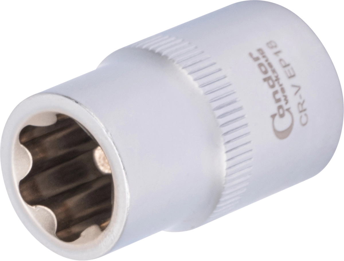 Stecknuss, 1/2", E-Plus-Profil EP18