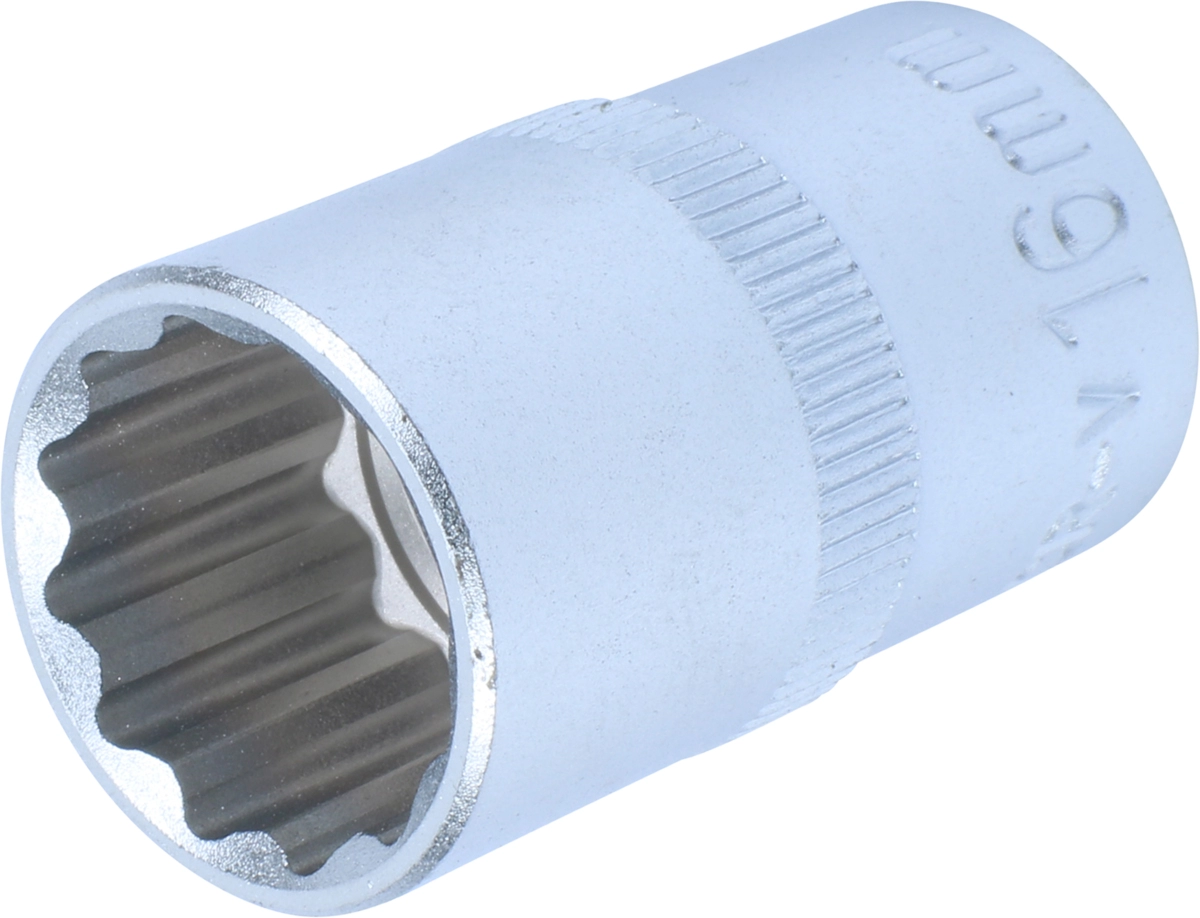Stecknuss, 1/2", 12-kant 16 mm