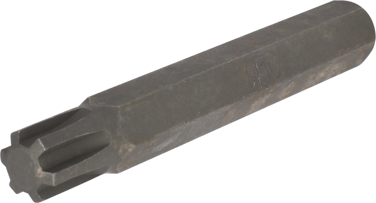 Bit, 10 mm 6-kant, Keilnut M10x75 mm