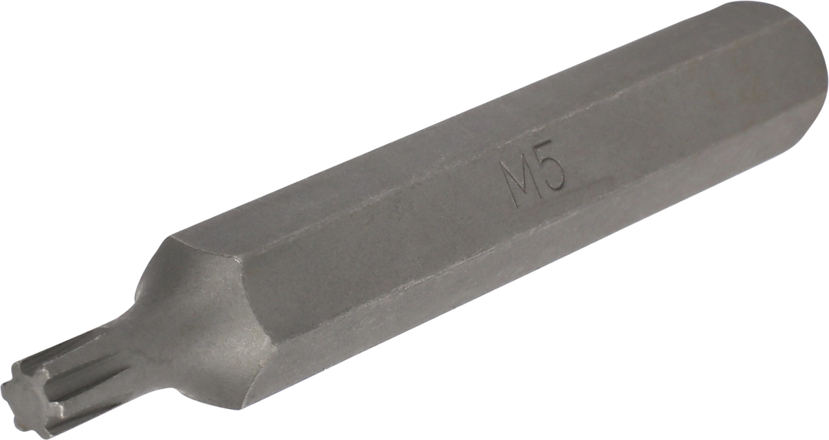 Bit, 10 mm 6-kant, Keilnut M5x75 mm