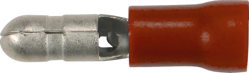 Rundstecker, 100 St., rot, 0.5-1.5 mm², ø 4